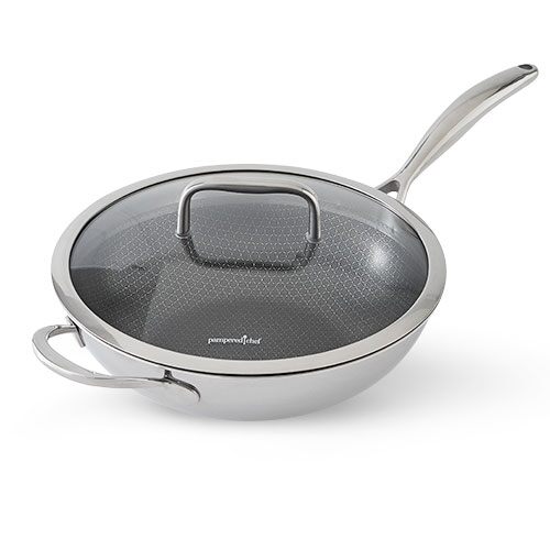 Pampered Chef 12 Stainless Steel Nonstick Skillet