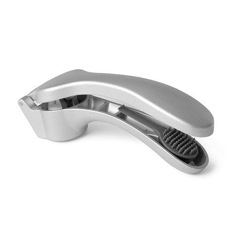 2576 New Pampered Chef Garlic Press - Aluminum with Cleaning Tool